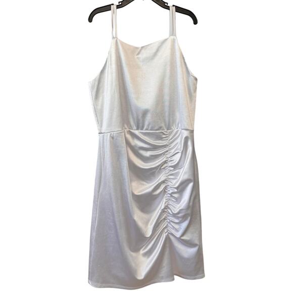 NEW ZUNIE Girls White Sleeveless Back Bow Midi Skater Dress Size 14 - Picture 1 of 4